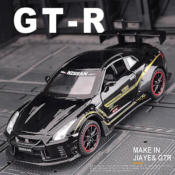 Ny 1:32 Nissan GTR GT-R R35 Legetøjsbil i Metal - Modelbil - Legetøjsbiler til Børn - Gave til Drenge - Sxq white 2