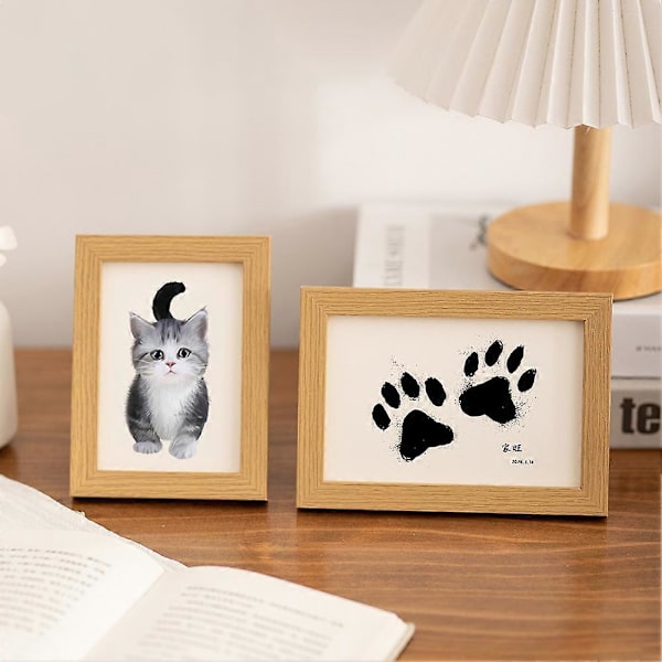 Personligt Hundtavla med Paw Print - Minnesgåva för Sovrum och Vardagsrum white 8 inch