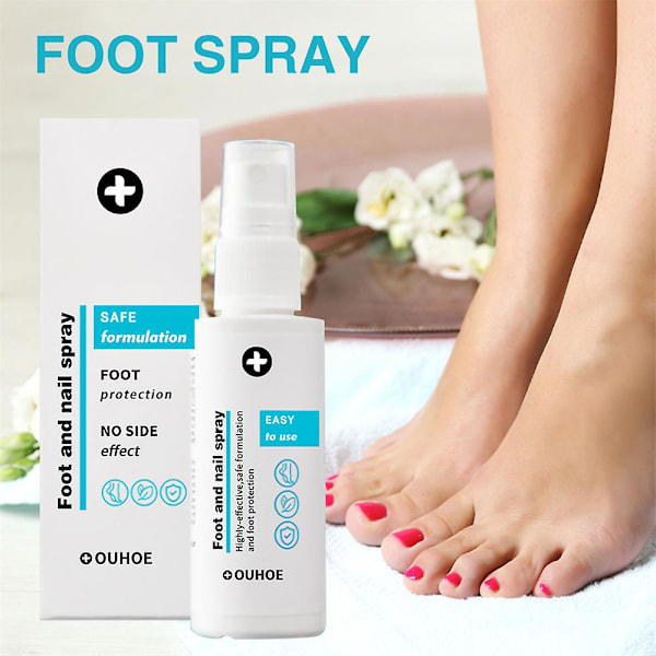 30ml Ouhoe Fods Spray Opfriskende Anti-lugt Spray Antibakteriel Reparation Fodpleje Spray