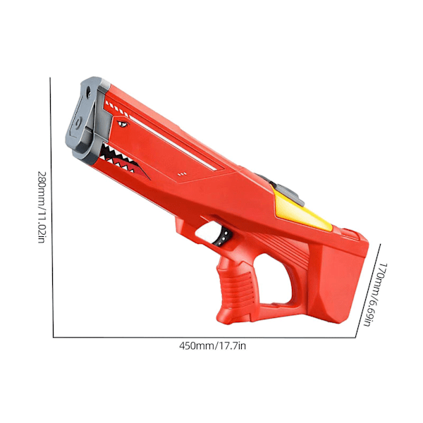 Kraftige Elektriske Vannpistoler for Voksne og Barn, 15 Meter Rekkevidde, Høytrykks 550CC Batteridrevne Vannpistoler