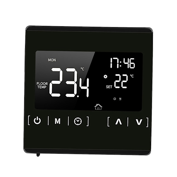 Smart LCD-pekskärms termostat för programmerbart elektriskt golvvärme system termoregulator AC 85-250v temperaturregulator