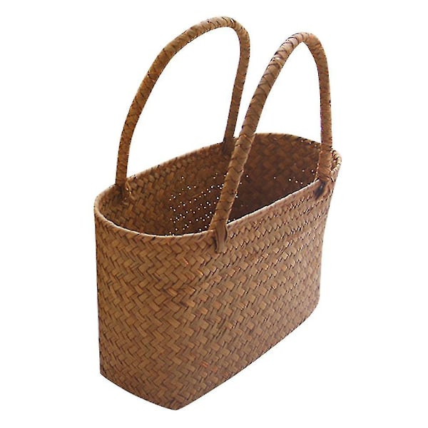 Seaweeds Woven Basket Flower Basket Garden Succulent Bag Flower Basket Crafts S