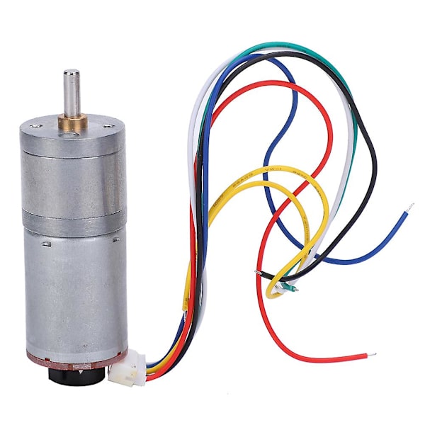 DC-vaihdemoottori nopeusanturilla, 12V 500RPM, harjattu kupari ja ruostumaton teräsvaihde