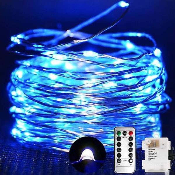 Light Garland 10m 100 Led With Remote Control Copper Wire 8 Mode, Bedroom/home Decoration, Romantic Party, Festival Christmas/birthday, Evening Party,