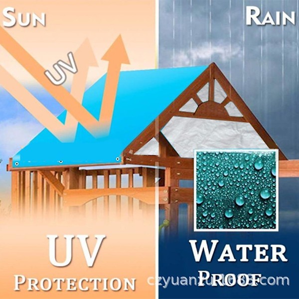 Vandafvisende Legeplads Baldakin Udskiftning - UV-Beskyttet Gyngestativ Skygge Dæksel - 52in x 90in
