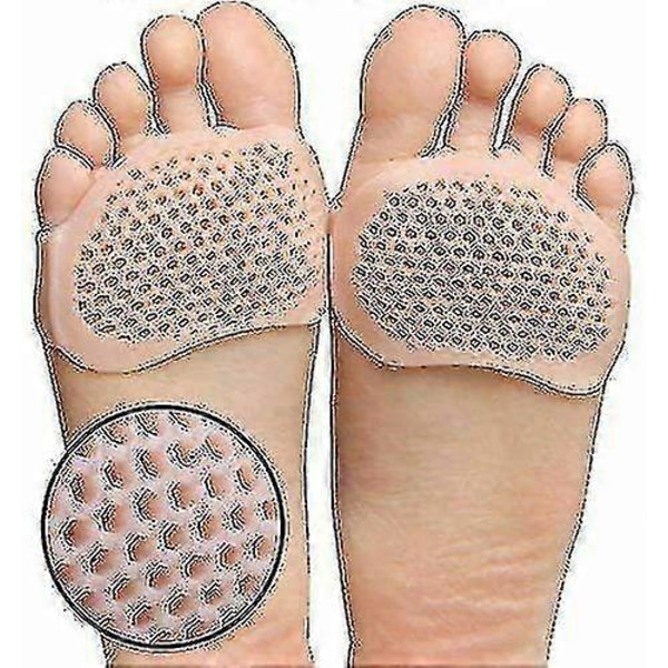 Dm 2 X Gel Metatarsal Sår Ball Of Foot Pain Putestøtter Pads Innleggssåler Gratis Pos