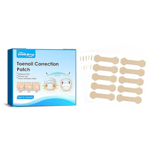 South Moon 6PCS/ Box Ingrown Toenail Sticker Correction Patch Nail Corrector Foot Care Tool |  |