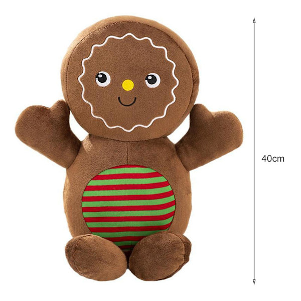 Juleplyssedoll Juletrær Gingerbread Man Dukke Pute Myk Sofa Pute Ornament Fluffy Stuffet Dyr Pute Leke Høytid Fest Glad d