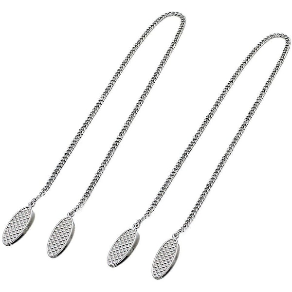 2 Pcs Stainless Steel Napkin Chain For Napkins And Bibs