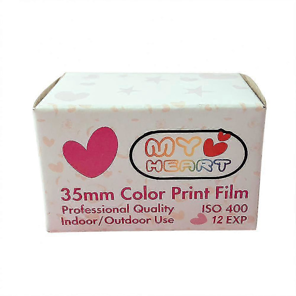 12 Ruller 400 Graders Fargefilm Retro Sweetheart Film Love 135 Negativfilm 35mm Kamera For Kodak Filmkamera