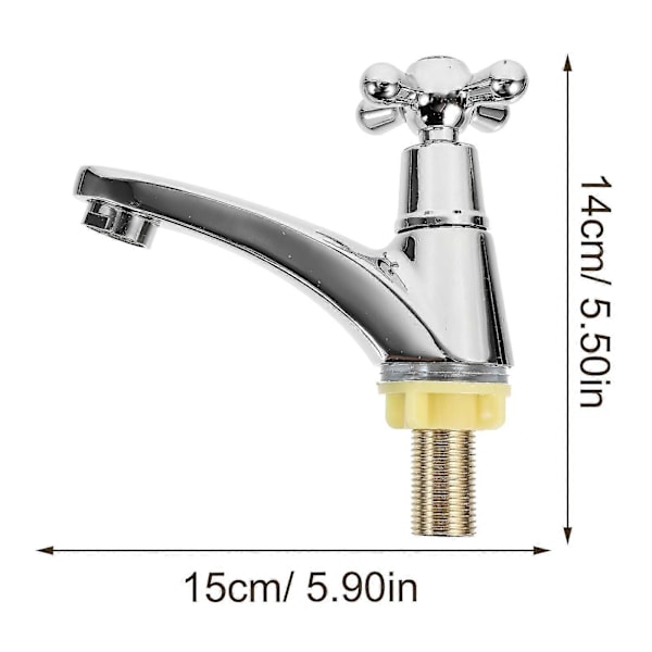 1 Par Baderomvask Faucet Moderne Vask Faucet Enkelt Håndtak Baderom Faucet (Kald Type, Varmt Type)
