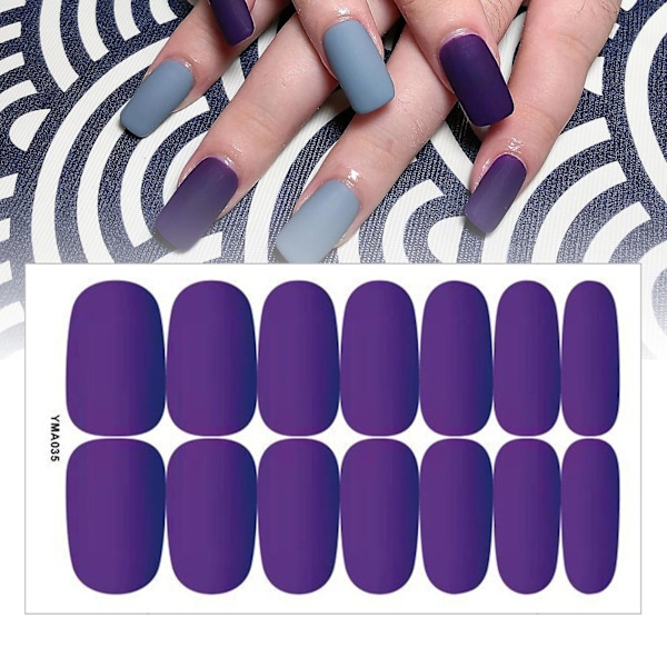 Negleklistremerker Selvklebende DIY Ultratynne Høy Metning Full Wraps Polish Strips Art Decals For Kvinner Qinhai h