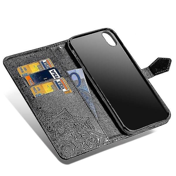 iPhone XR Læder Wallet Case Magnetisk Flip Cover