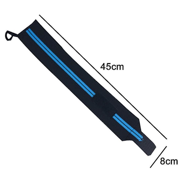 Håndleddsstøtte Håndleddsstøtte For Trening Håndleddsstøtte Kroppsbygging Vektløfting Venstre Hånd Svart Himmelblå + Høyre Hånd Svart Himmelblå