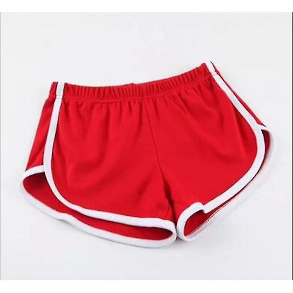 Sportshorts til kvinder - Hjemmecasual, ensfarvet, trendy yogabukser til stranden, søde farver, hotpants rose red xl