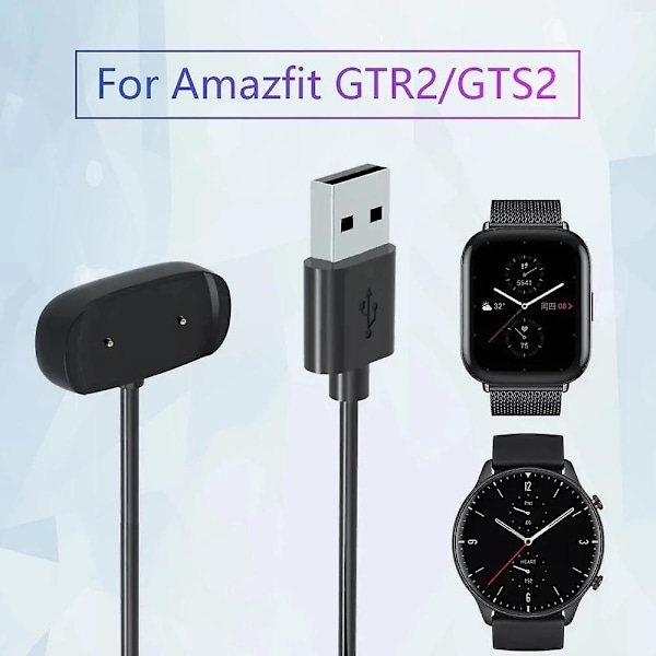 Smartwatch-laddningskabel för Amazfit Gtr2/gts2/bipu/ Pop övertrycksskydd