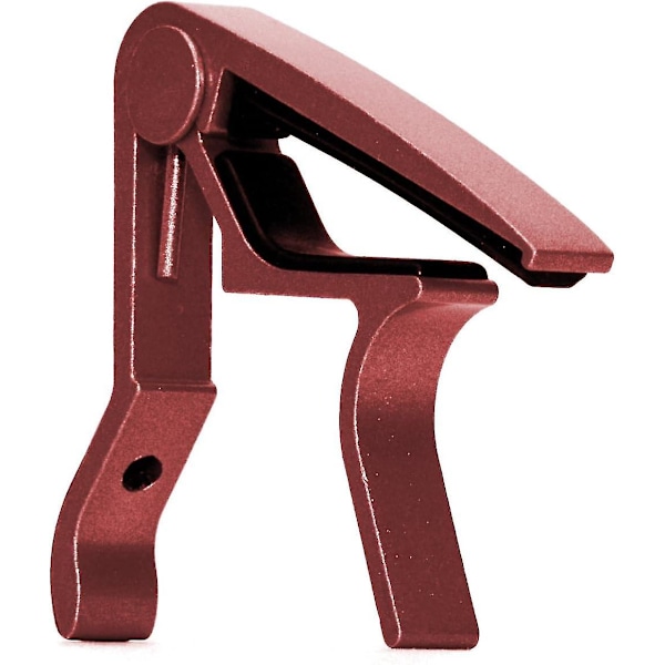 Capo St Red. Hurtigudløsende Trigger-Action Guitar Capo Til Alle Elektriske Og Akustiske Guitarer, Klassisk Guitar, Ukulele, Banjo, Mandolin, Etc.