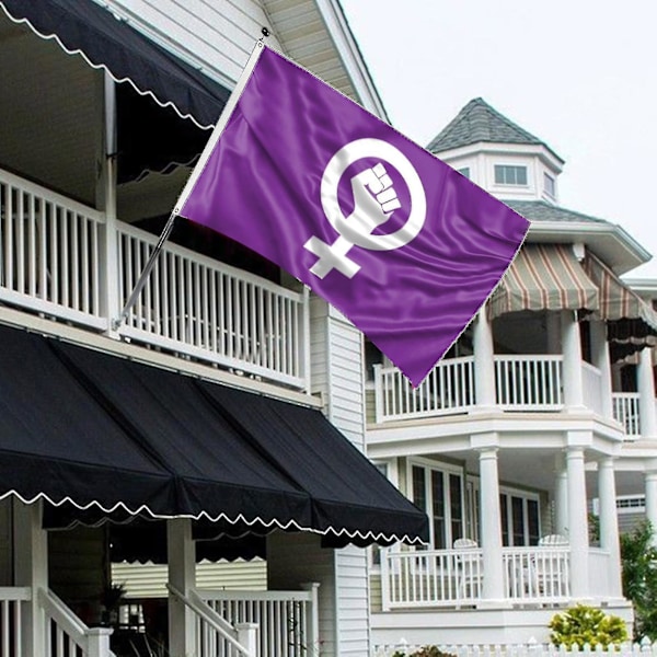 Elegant Feminisme Banner Polyester Letvægts Flyvende