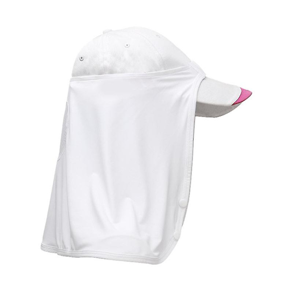 Andningsbart Polyester Kylande Huvudskydd - Vit, UV-skydd kompatibel Utomhussporter