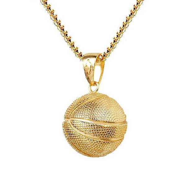 Basketball Hengesmykke Basketbal Charm Hengesmykke Ball Sports Smykker For Sportsentusiaster gold