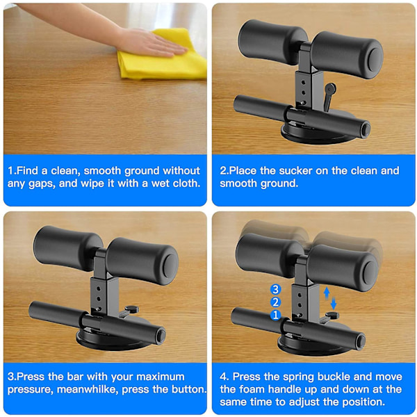 Sit Up-hjälpmedel Ståbräda Magmuskeltränare Träning Fitnessutrustning
