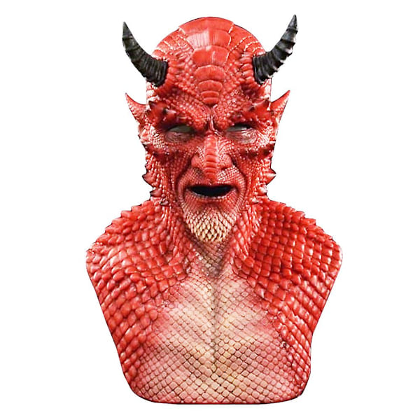 Halloween Party Cosplay Diablo Belial Horror Devil Latex Full Mask Prop