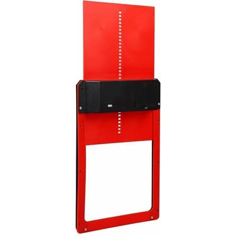 Automatisk hönshusdörr med ljusdetektering, enkel installation, batteridriven