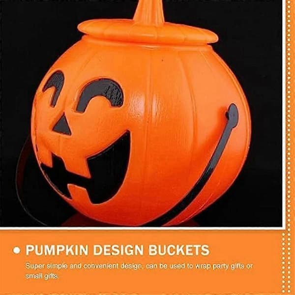 Gresskar Godteribøtte, Halloween Gresskarbøtte, Gresskarbøtte, Jack Lantern Godterikurv for Halloween P