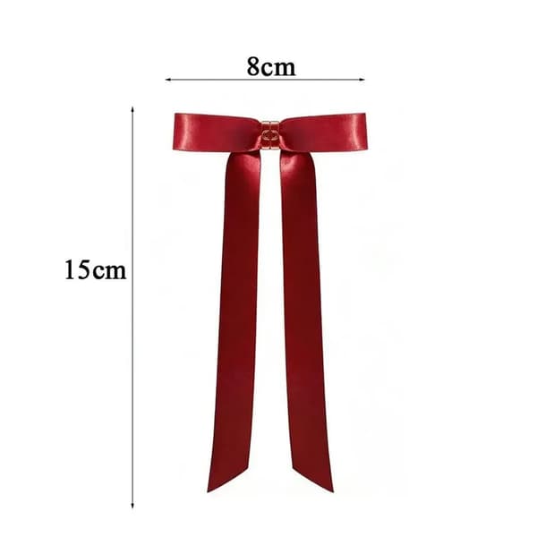 Magnetic Hair Clip with Satin Bow - 3-pack