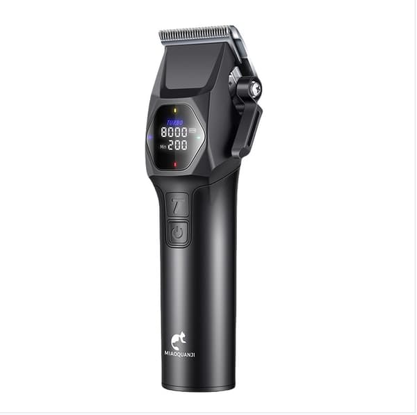 Professional Dog Trimmer with 4 Speeds and Smart Display - Rechargeable and Quiet