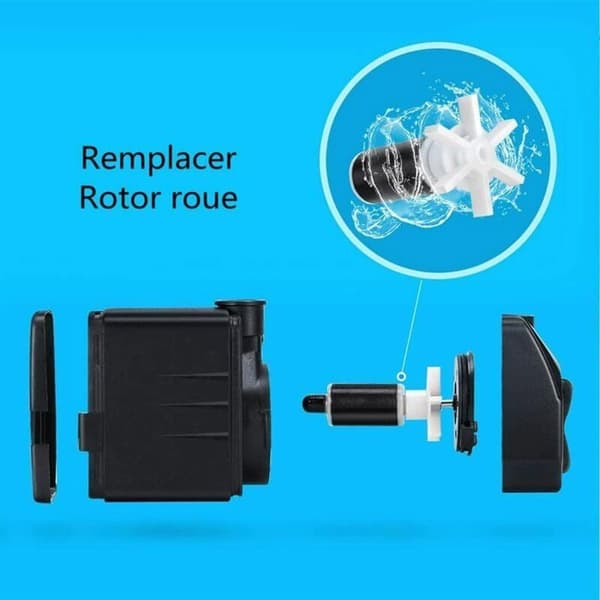 Erstatningsimpeller for vannpumpe - Universal - Keramisk impeller - Støyreduserende ABS-hus - Avtakbar