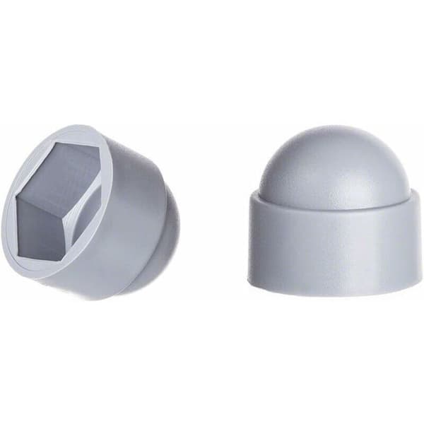 M10 mutterhetter for 17mm nøkkel Grå 50 stk.