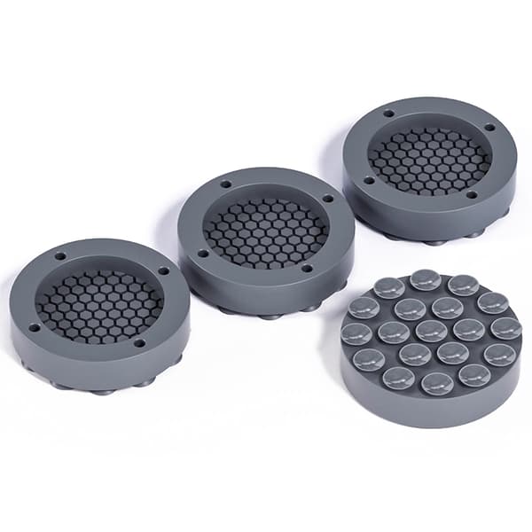 Anti-Vibration Washing Machine Feet - Non-Slip & Shock Absorbing (4-pack) Gray