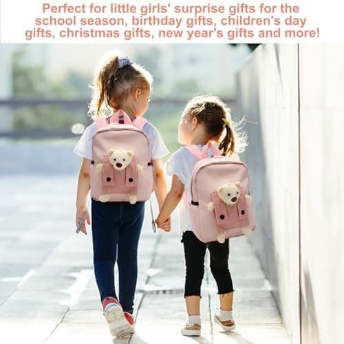 Kids Backpack Girl Kindergarten Backpack Cute Bear Kids Backpack for 2-5 Years Old Children Kindergarten Backpack Mini