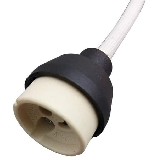 GU10 Lampeholder. Pærestikforbindelse. Adapter til LED og Halogen. Keramisk Base og Klemrække - AIMOONSA