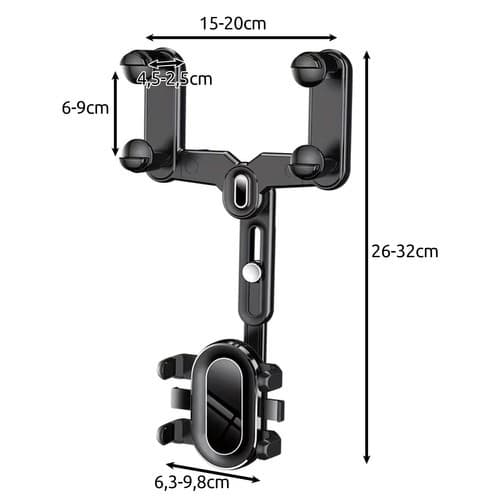 Mobile Phone Holder for Rearview Mirror - Car