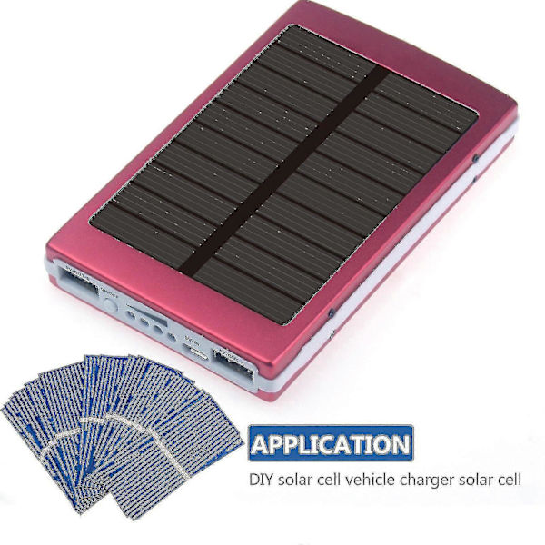 100 stk. solceller mini solpaneler biloplader gør-det-selv batteri