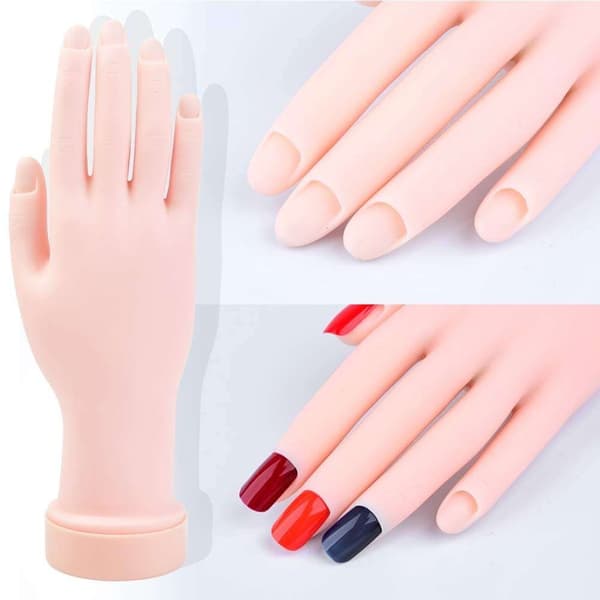 Øvelseshånd for neglekunst - Trainer Hand