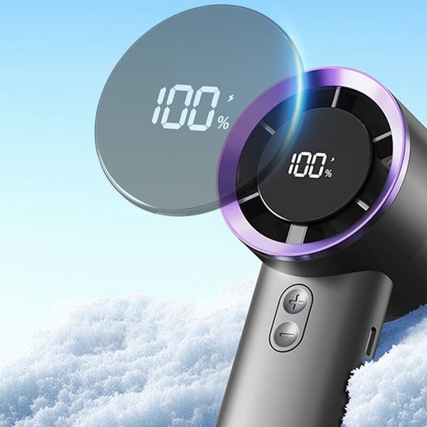 Mini USB bærbar ventilator, Mini udendørs bærbar ventilator, Lille bordventilator - Råhvid