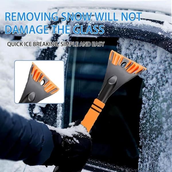 Snow brush, snow scraper with brush, ice scraper with broom, car snow scraper, 2-in-1 snow brush