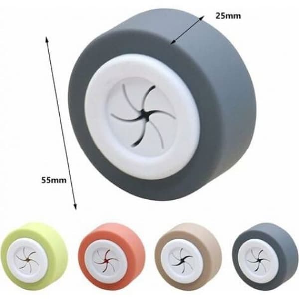 (Chrome) Self-adhesive hook - OKUMGGYJ - 25 x 55 mm - Chrome - 4 pieces - Easy installation without drilling
