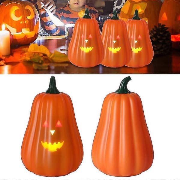 Jack-O'-Lantern Græskarlygte, LED-påskelys, Halloween Græskardekoration