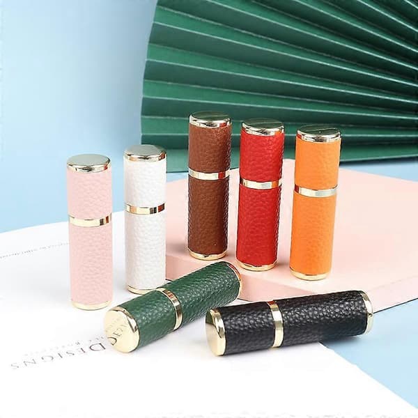 5 ml læderparfume flaske, bærbar forstøver, tom genopfyldelig parfume atomizer.