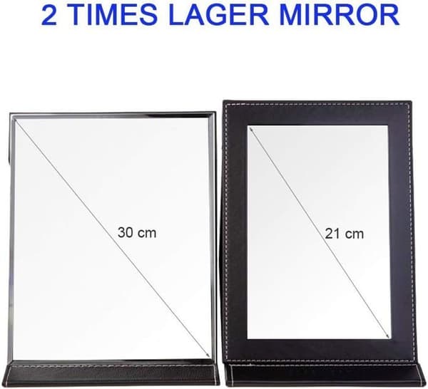 Large Foldable Mirror, Travel Mirror with Makeup Stand, Ultra-Thin Makeup Mirror