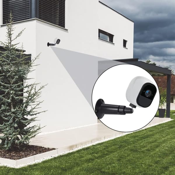 Väggfäste för säkerhetskamera, justerbart inomhus/utomhus säkerhetskamerafäste, kompatibelt med Arlo och Blink CCTV, 3 delar