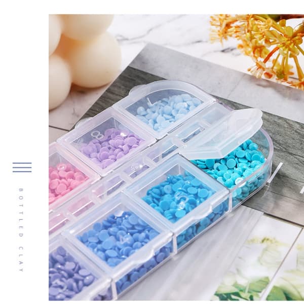 Storage Box with 12 Compartments in Transparent Plastic