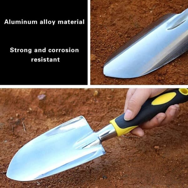 Aluminiums haveskovl til plantning, omplantning, lugning og flytning