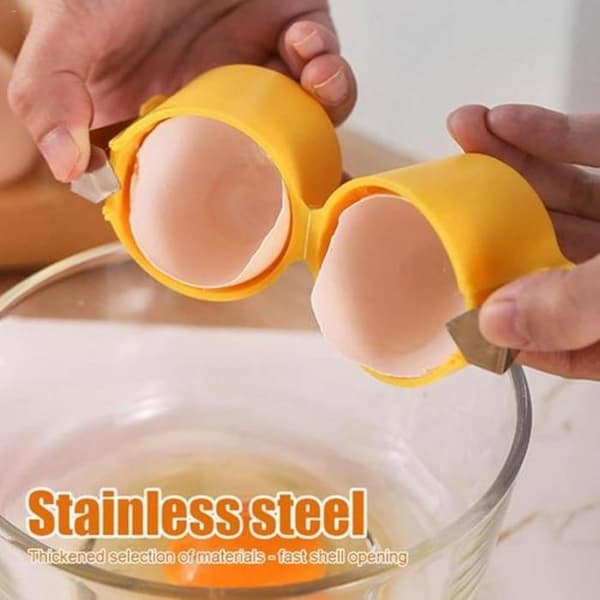 Egg Cracker Separator | Egg Cracker Tool, Portable Egg Cutter, Egg Shell Opener