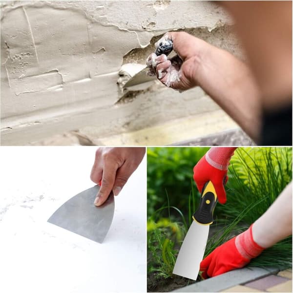Sparkelspade. Spatler i rustfritt stål. DIY-spatel. Sparkelspatel. Sparkelspatel - 4 stk