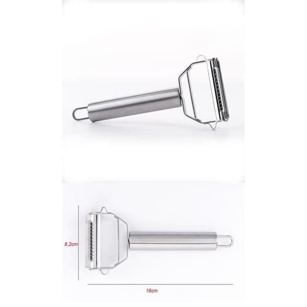 (Silver) Vegetable and Fruit Peeler - Ultra-sharp Stainless Steel Peeler